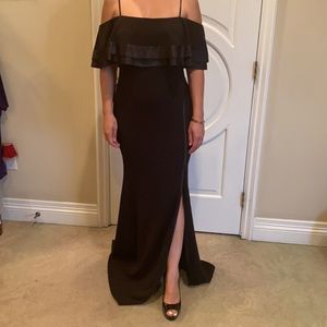 Black evening gown